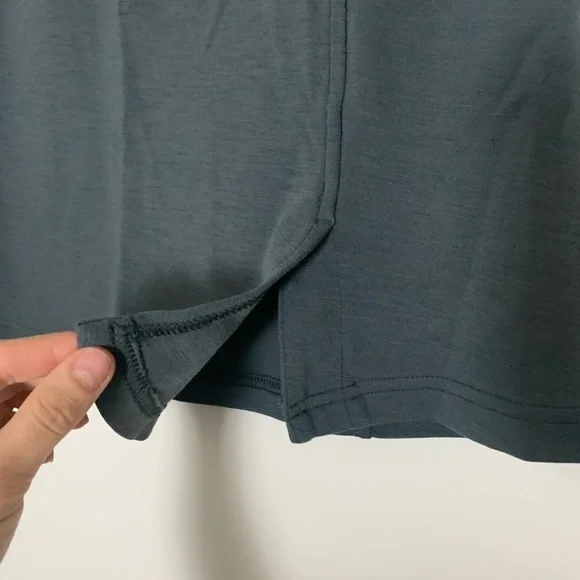 Smartwool Ferndale Charcoal Grey Merino Wool A-Line Skirt Medium - Picture 5 of 14